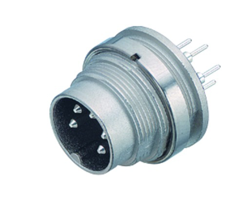 BINDER Plug Circular M16 8p THT 09-0473-90-08