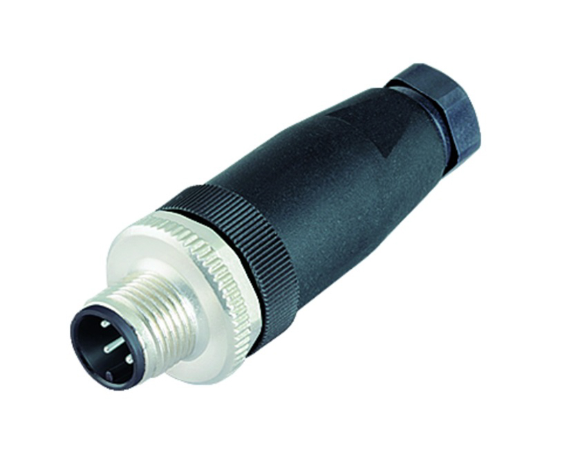 BINDER Plug Circular M12 4p Screwclamp 99-0429-314-04