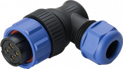 Розетка кабельная угловая Weipu SY2116/S12I1