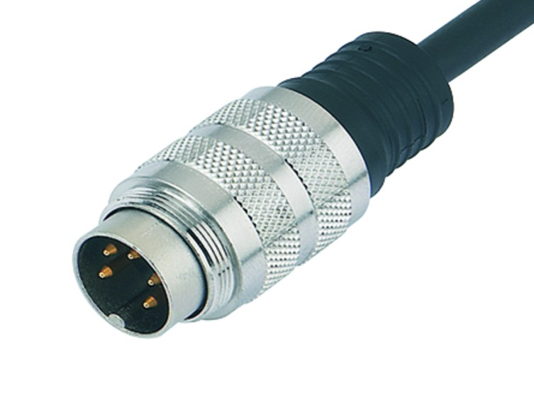 BINDER Plug Circular M16 12p with Cable 2m 79-6029-20-12