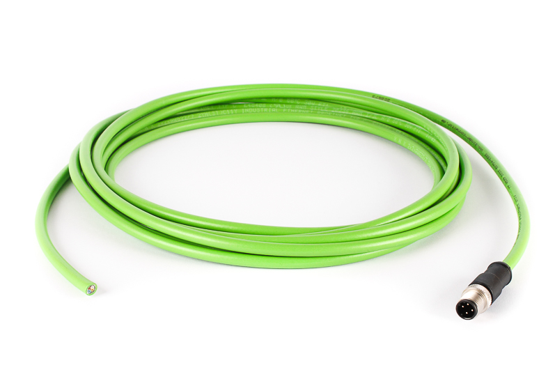 BINDER Plug Circular M12 4p with Cable 5m 77-4529-0000-50704-0500