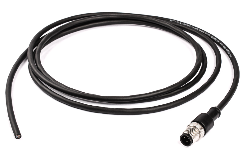 BINDER Plug Circular M12 4p with Cable 2m 79-3529-33-04