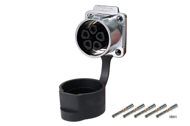 Four Holes Flange Female Socket With Crimping CNLINKO LP-32-J05SX-33-401A