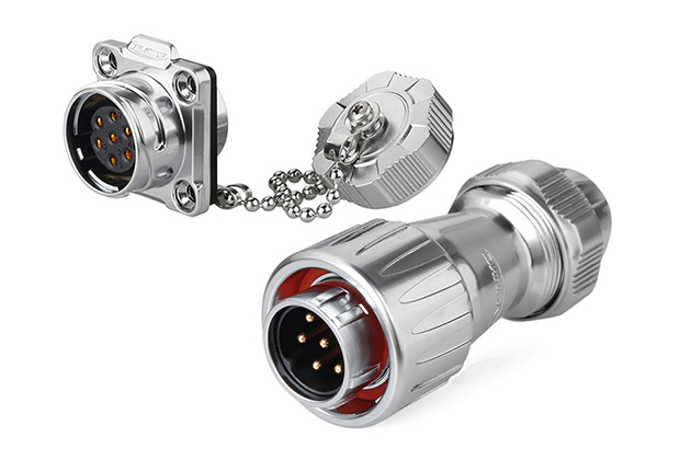 Male Plug + Female Four-hole Socket CNLINKO DZ-20-C07PE-03-001A/DH-20-J07SX-03-401A