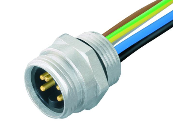 BINDER Plug Circular 7/8" 4p with Strands 0.2m 09-2449-310-04