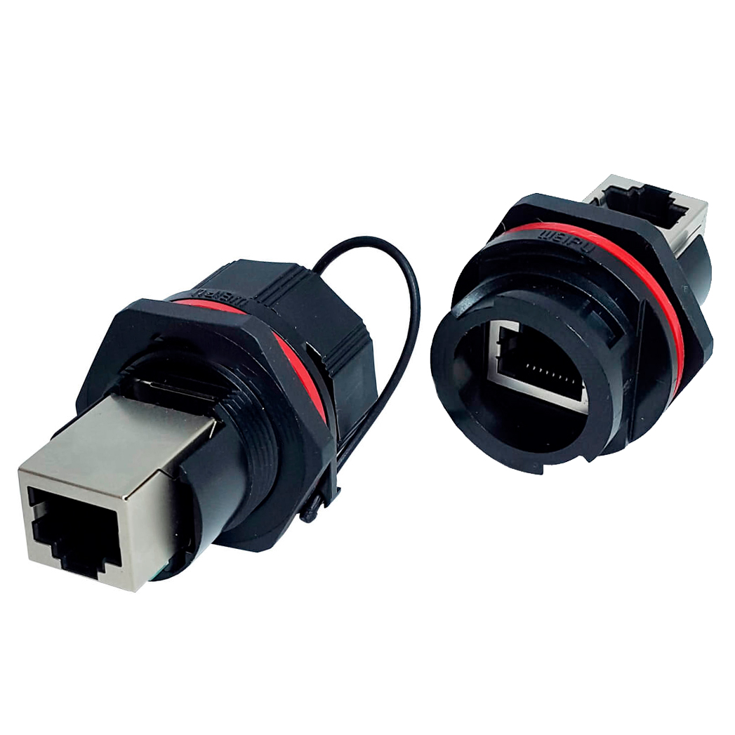 Розетка на панель RJ45 прямая Weipu RJ45F71C