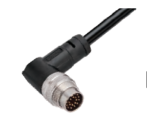 Вилка кабельная угловая 160017-160101000 M16-D-P16-1M