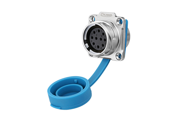 Four hole socket of metal+Plastic Dust Cap CNLINKO DH-24-J10SX-03-401A