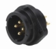 Вилка на панель с фланцем, 2 отв. Weipu SY2113/P83N