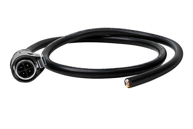 Standard Model 4 Pin L=1M Male Plug Plastic+Metal With Soldering+Cable CNLINKO LP24-04-MP-E-1M-001