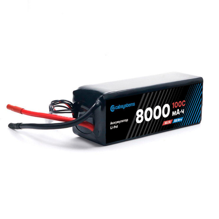 Li-Pol аккумулятор 8000mAh 100C 22.2  В, Cabsystems