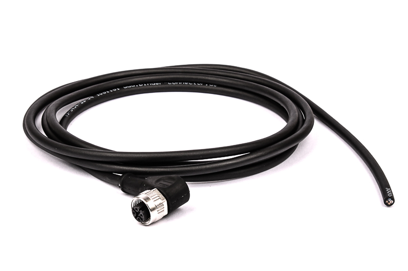 BINDER Socket Circular M12 4p with Cable 2m 79-3434-33-04