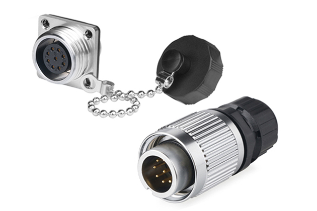 Male Plug + Female Four-hole Socket CNLINKO YW-16-C09PE-03-001/YW-16-J09SX-03-401