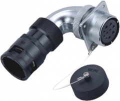 Розетка межкабельная угловая Weipu WS28K24ZC1