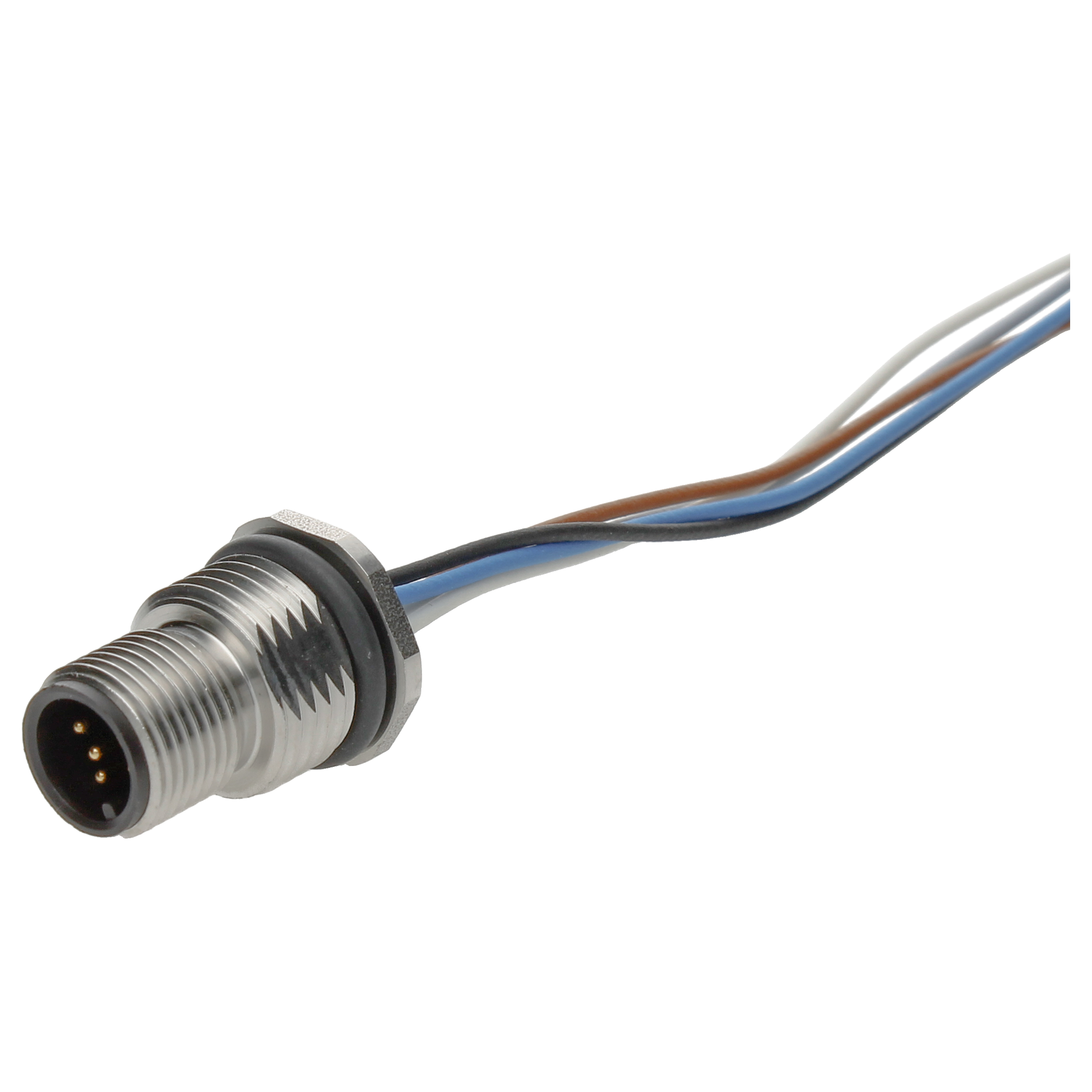 BINDER Plug Circular M12 5p with Strands 0.2m 09-3441-679-05