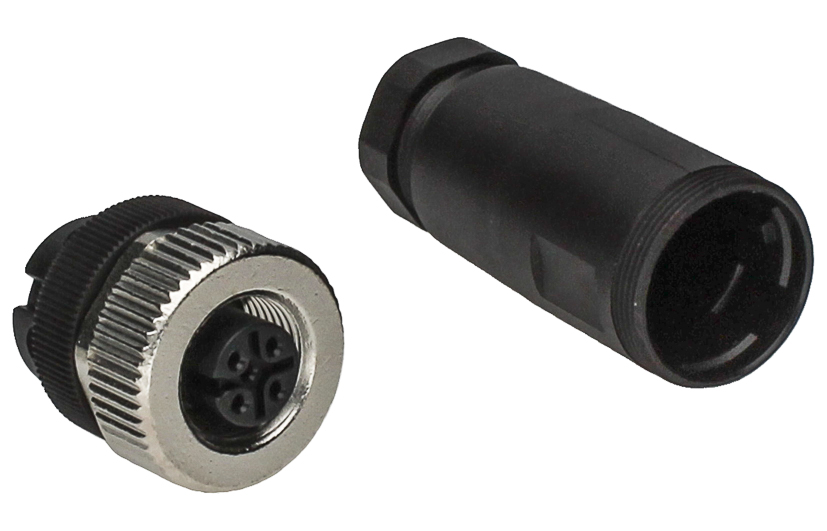BINDER Socket Circular M12 4p Screwclamp 99-0430-12-04