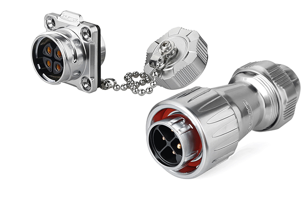 Male Plug + Female Four-hole Socket CNLINKO DZ-20-C04PE-03-001A/DH-20-J04SX-03-401A
