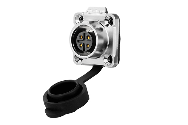 90° Four Hole Metal Female Socket CNLINKO LP-16-J04SX-03-401