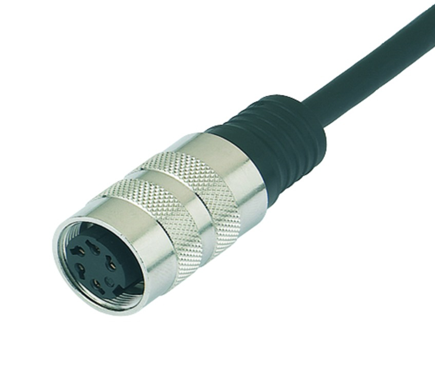 BINDER Socket Circular M16 5p with Cable 2m 79-6014-20-05