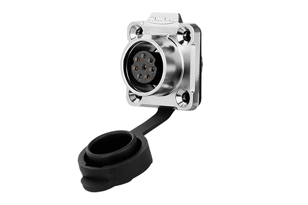 90° Four Hole Metal Female Socket CNLINKO LP-16-J08SX-03-401