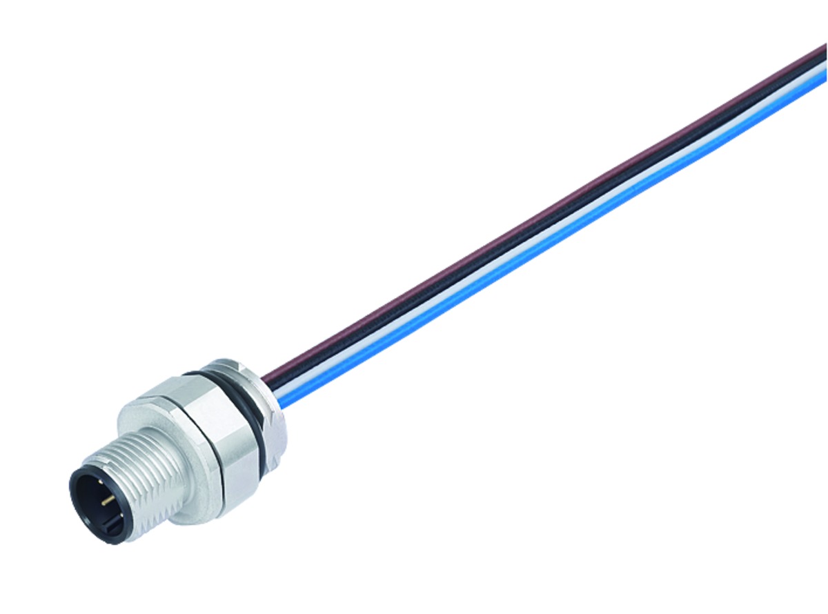 BINDER Plug Circular M12 5p with Strands 0.2m 76-2731-0111-00005-0200