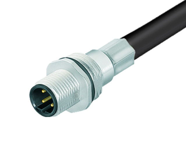 BINDER Plug Circular M12 8p with Cable 0.5m 70-3481-785-08