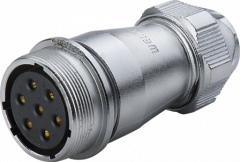 Розетка межкабельная Weipu WF28K17ZE1