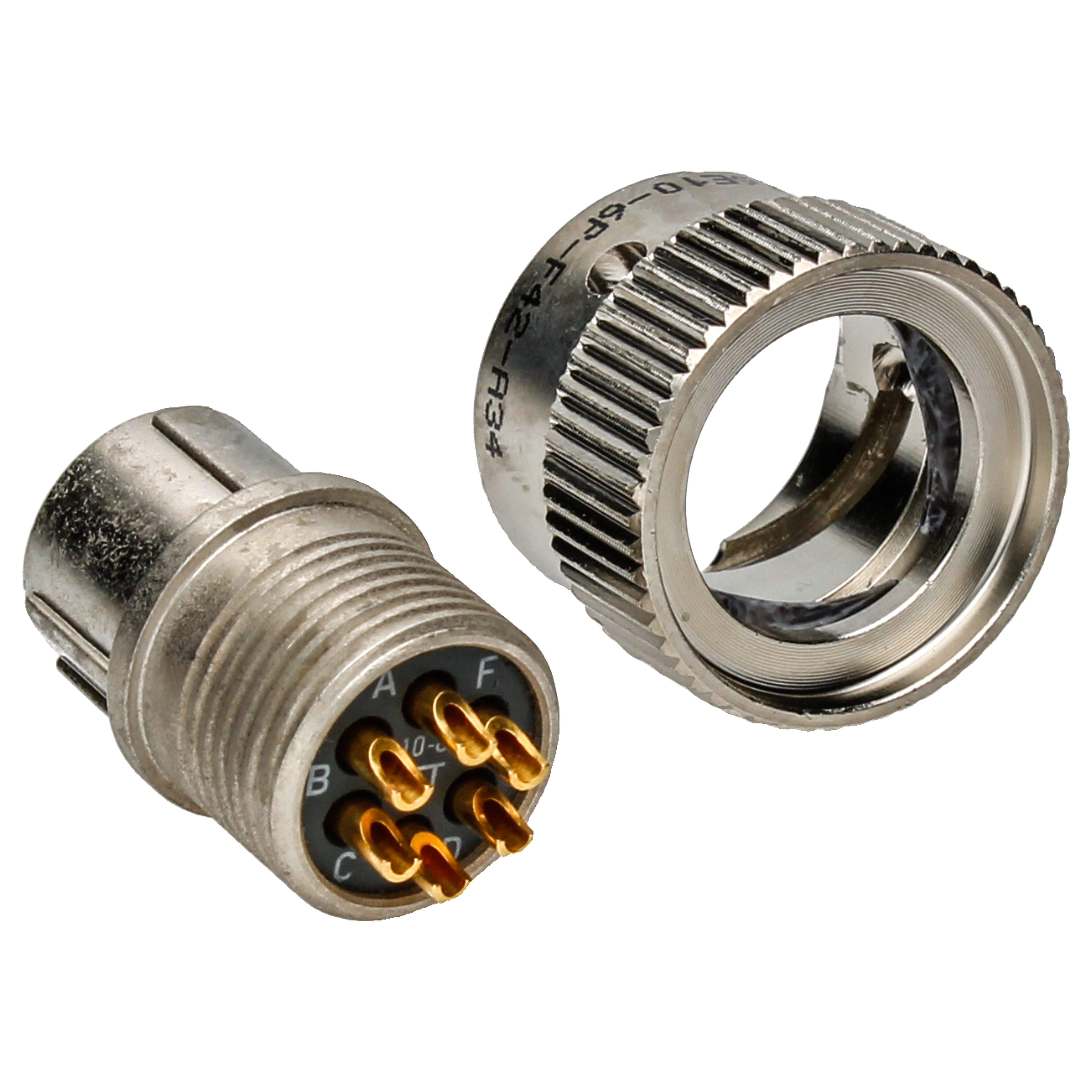 ITT Male cable connector 6p KPT6E10-6P-F42-A34