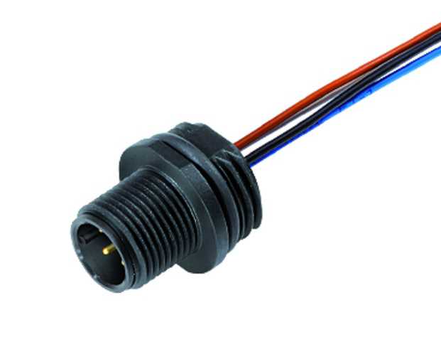 BINDER Plug Circular M12 5p with Strands 0.2m 76-4331-0011-00005-0200