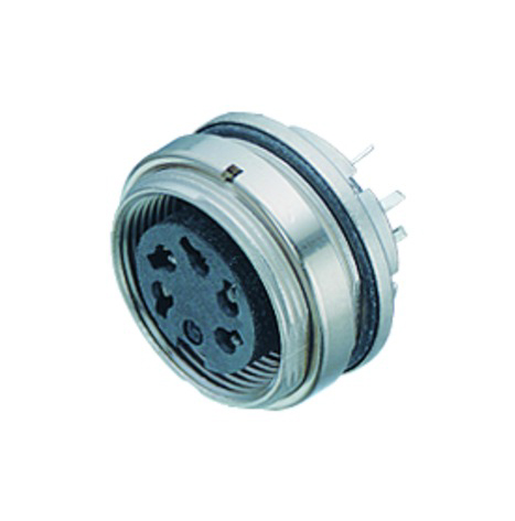 BINDER Socket Circular M16 5p THT 09-0120-90-05