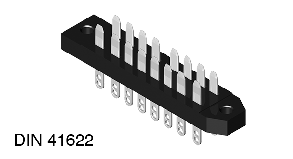 MPE Plug Square DIN 16p Solder 383-1-016-SBN-ZS