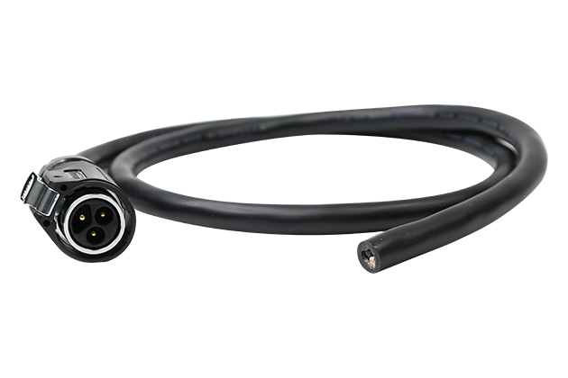 Standard Model L=1M Male Plug Plastic+Metal With Soldering+Cable CNLINKO LP24-03-MP-E-1M-003