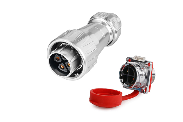 Female Plug + Male Four-hole Socket CNLINKO DZ-24-J04PE-03-001/DH-24-C04SX-03-401