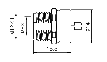 картинка Розетка панельная   M8-F1-S3