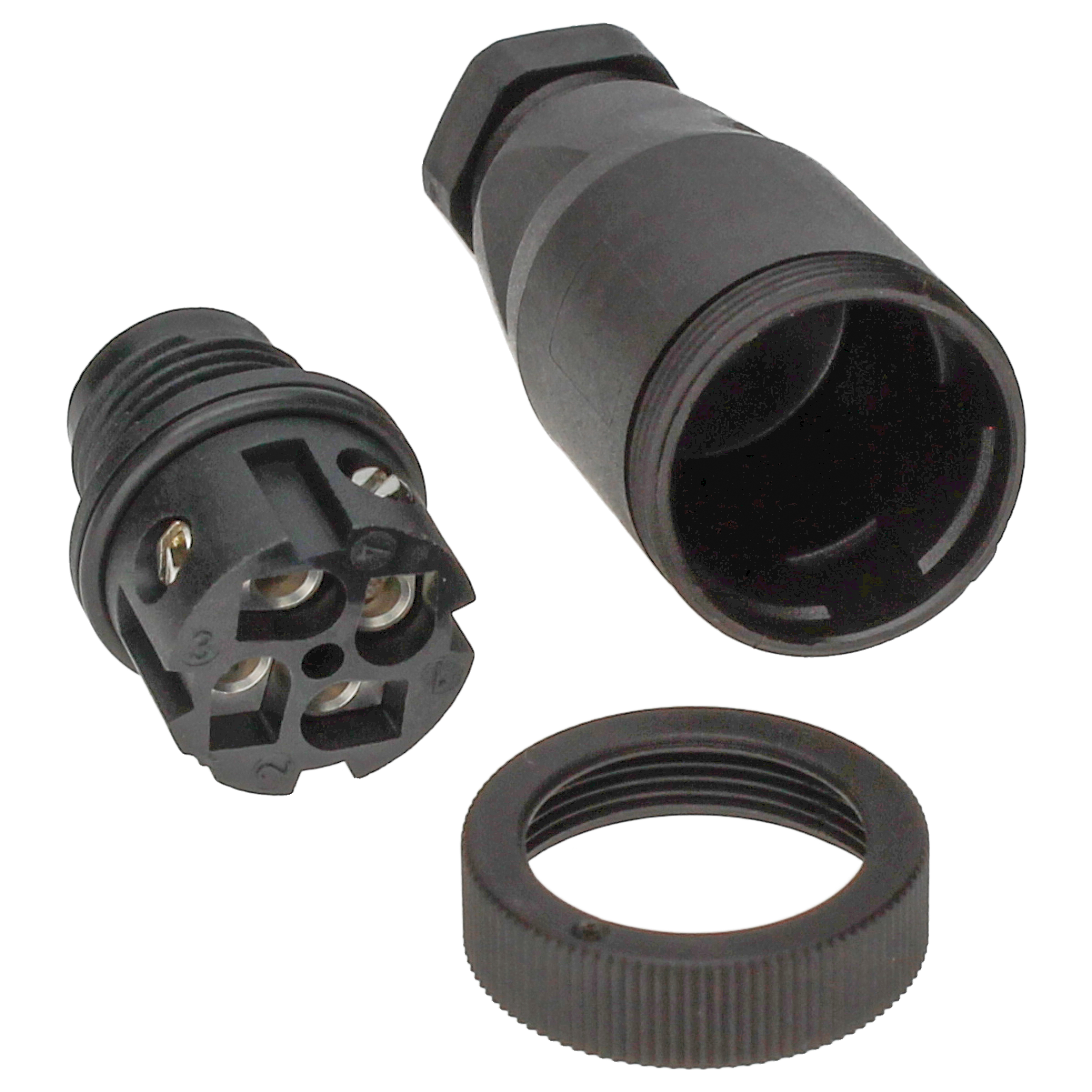 BINDER Plug Circular M12 4p Screwclamp 99-0429-10-04