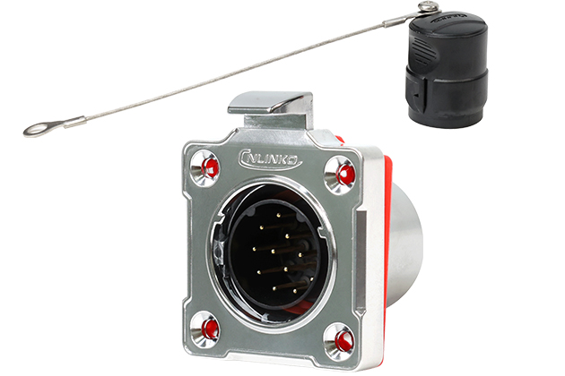 Four Hole Metal Male Socket CNLINKO BD-24-C14SX-03-401A