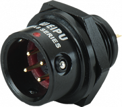 Вилка панельная Weipu SA812/P6S