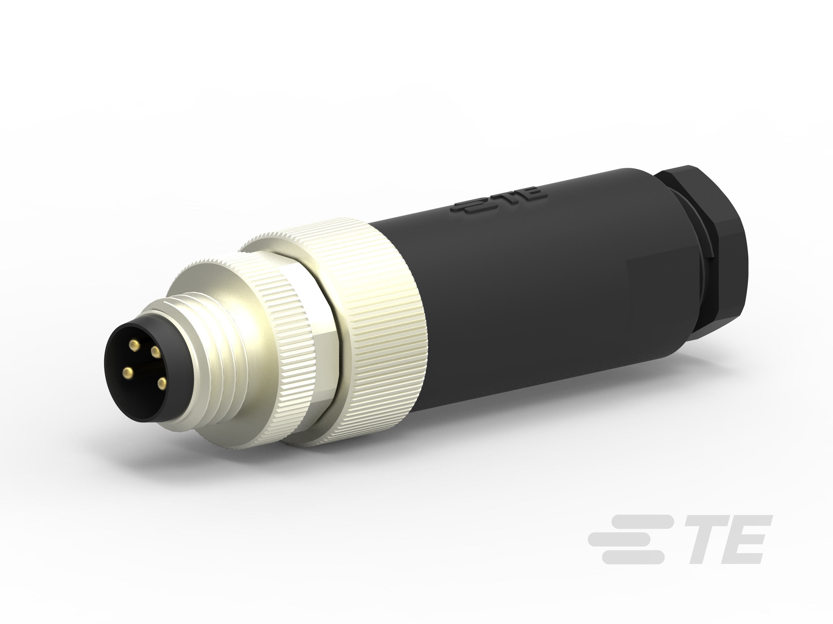 TE CONNECTIVITY Plug Circular M8 4p Screwclamp T4011008041-000