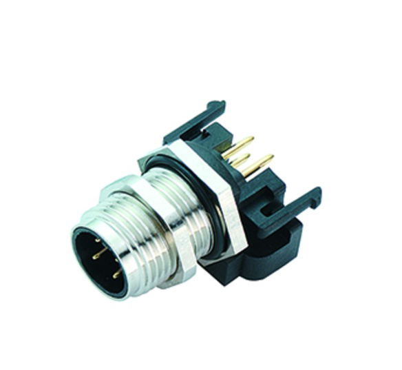 BINDER Plug Circular M12 5p THT 99-4445-458-05