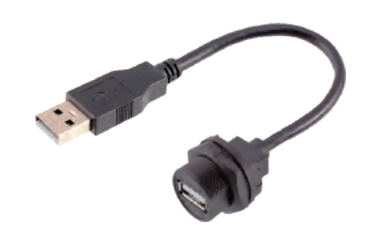E13503-000103000 2CA2-USB20L-TF-AB-3000 Розетка кабельная E13