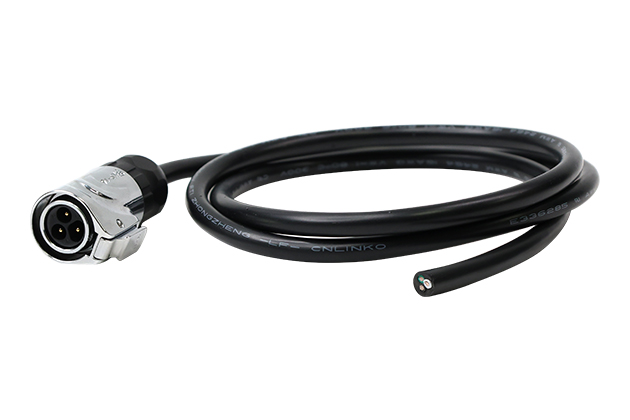 Standard Model 3 Pin L=1M Metal Male Plug+Cable With Soldering CNLINKO LP16-03-MP-E-1M-004