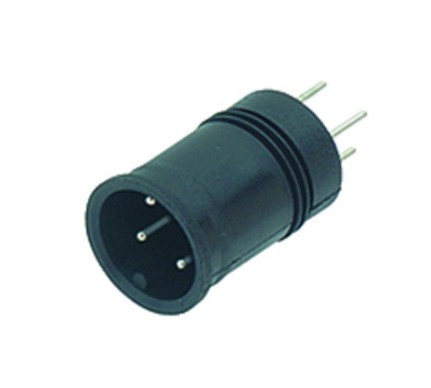 BINDER Plug Circular M12 4p THT 09-0431-216-04