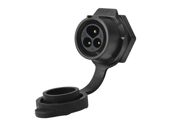 90° Single Hole Plastic Male Socket CNLINKO LP-16-C03SX-02-101