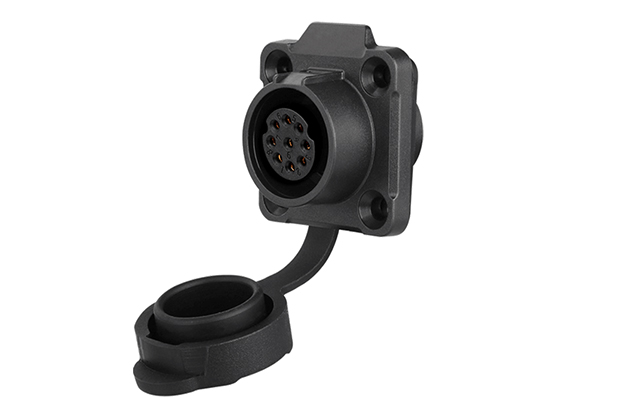 90° Four Hole Plastic Female Socket CNLINKO LP-16-J09SX-02-401