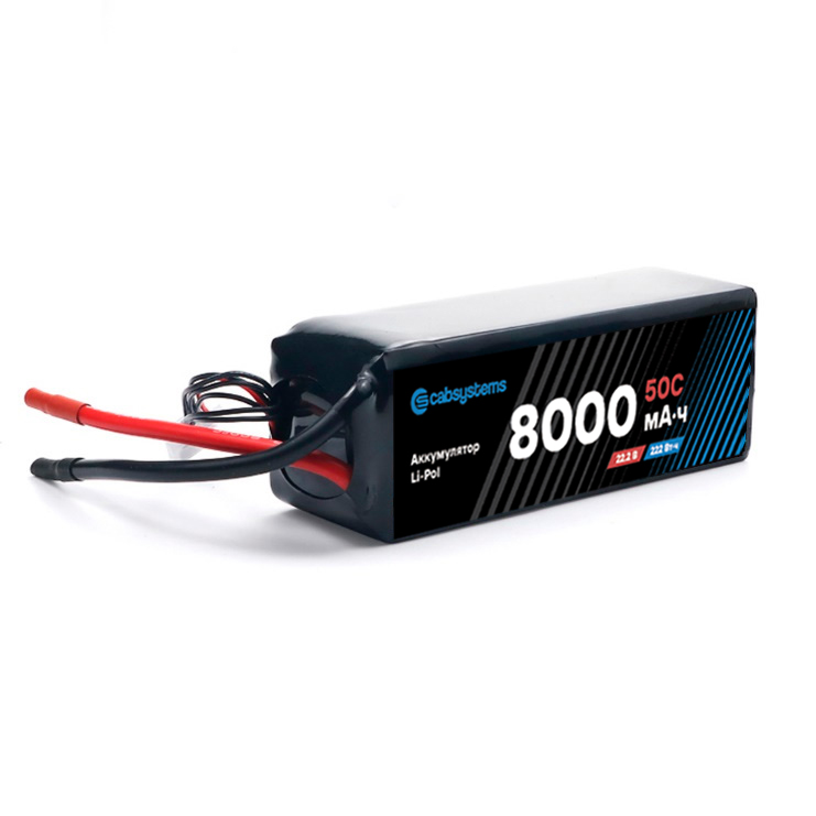Li-Pol аккумулятор 8000mAh 50C 22.2  В, Cabsystems