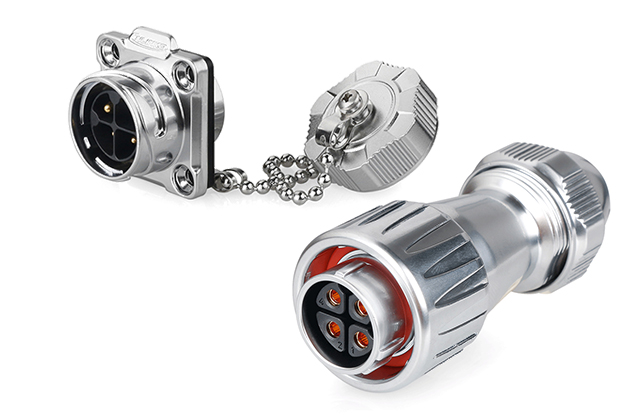 Female Plug + Male Four-hole Socket CNLINKO DZ-20-J04PE-03-001A/DH-20-C04SX-03-401A