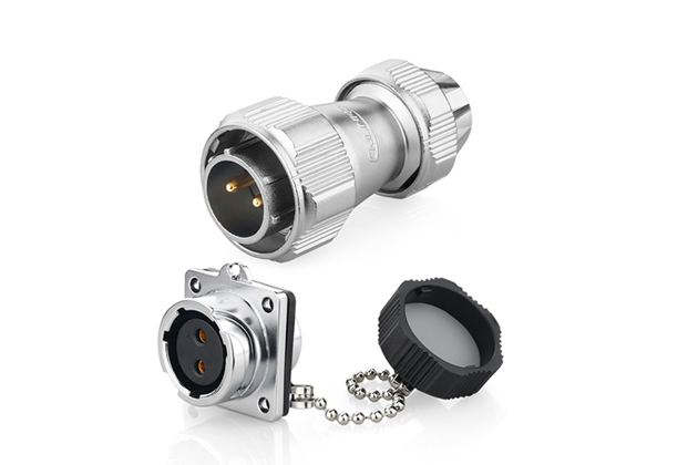 Male Plug + Female Four-hole Socket CNLINKO YZ-20-C02PE-03-001A / YZ-20-J02SX-03-401A