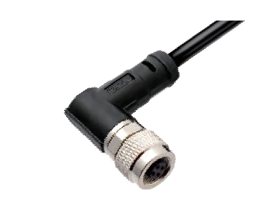 Розетка кабельная угловая 090009-04A101000 M9-D-S4-1M-PVC