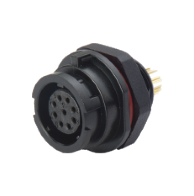 Розетка на панель, крепление гайкой снаружи Weipu SY1315/S9С