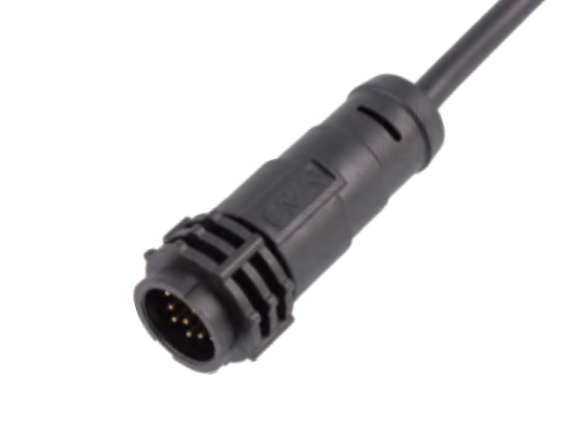 Защелкивающаяся вставка в сборе, литая штифтового типа. защелкивающаяся неэкранированная штифтовая формовочная головка с прямым торцом CAZN E13P-BK-P9-xM-PVC